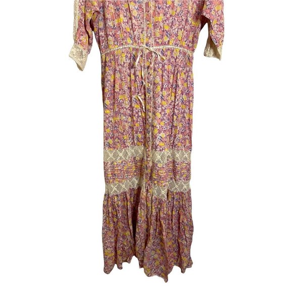 NWT LOVESHACKFANCY Callan Dress Jetset Maxi Lace Floral Boho- size 2 - Picture 10 of 13
